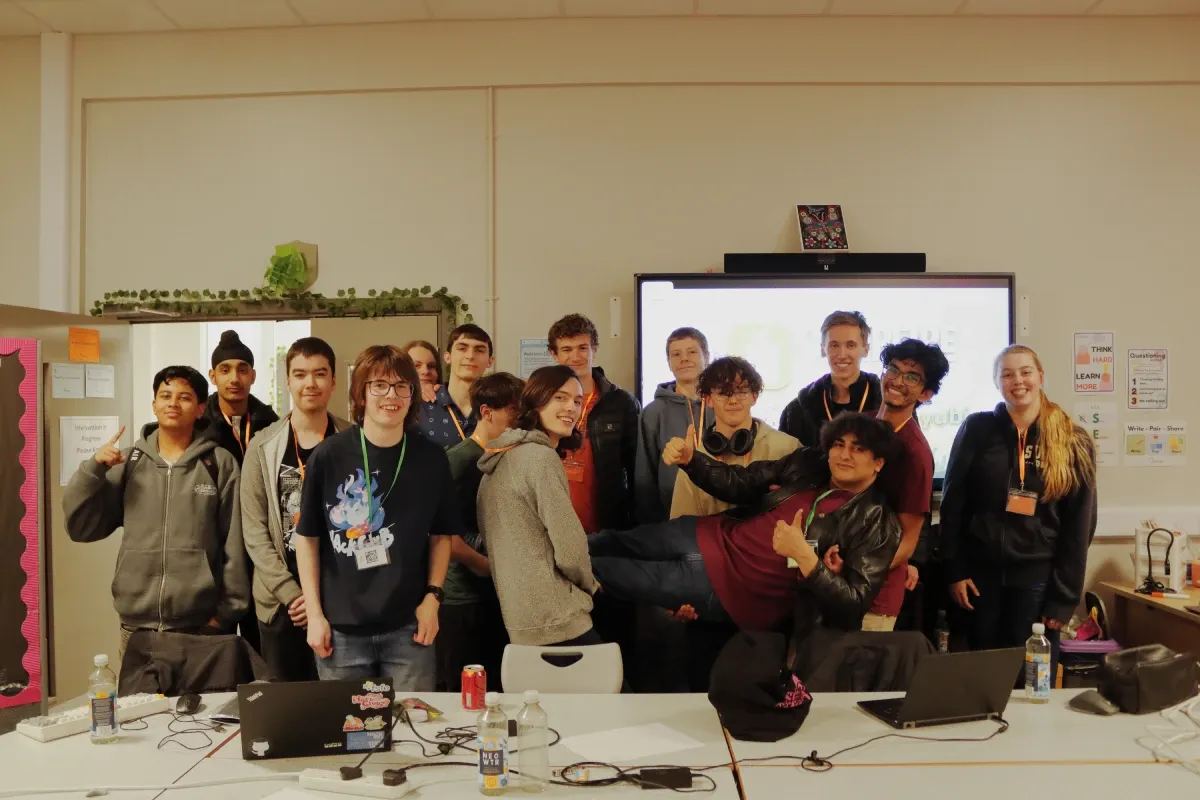 A photo of the Hack Club Campfire participants