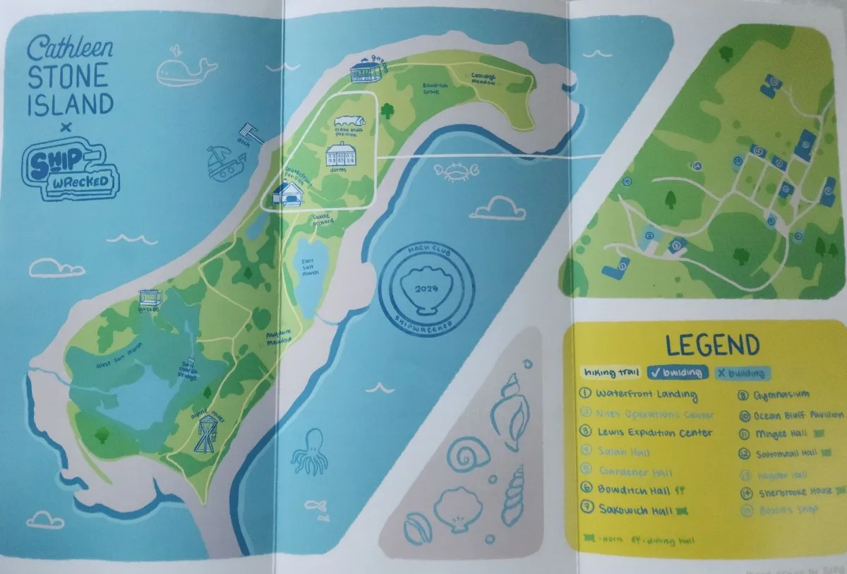 Map of Cathleen Stone Island
