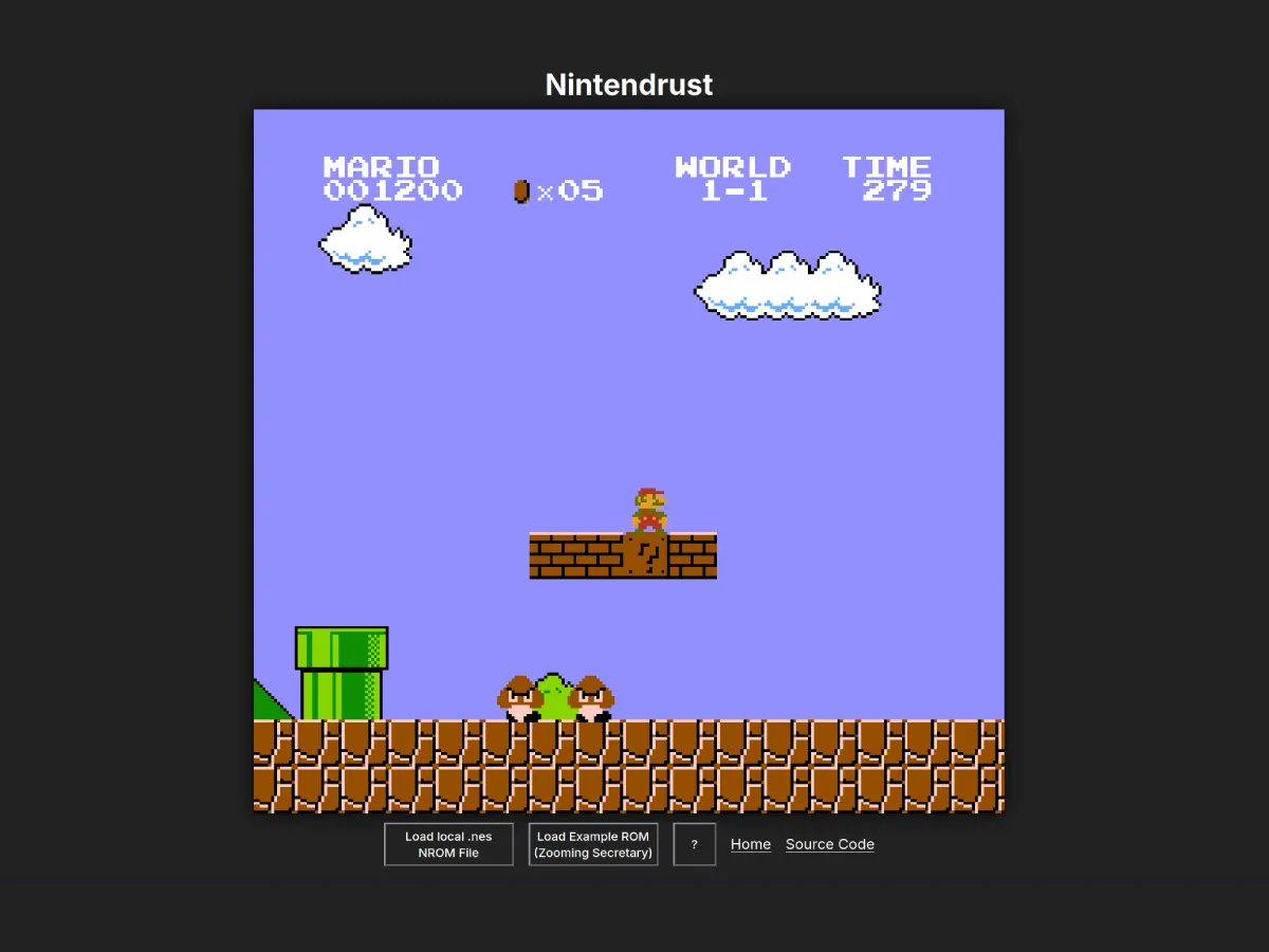 Screenshot of Nintendrust.